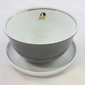 Kahla Musli Bowl with Plate 14cm - Grey